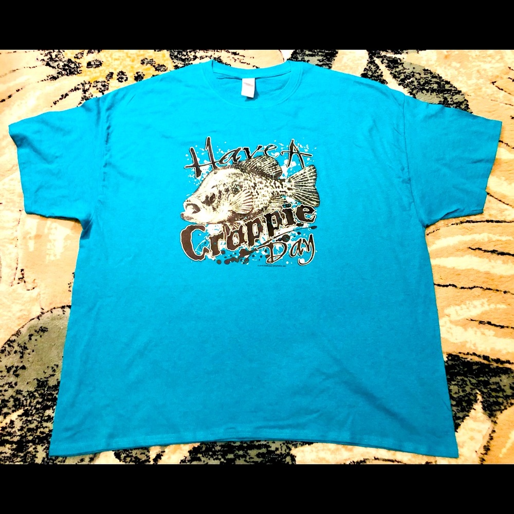 Have a crappie Day! 3X fishing tshirt! 🎣 NWOT
